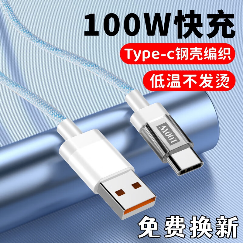 艾胜者Type-c数据线100W快充