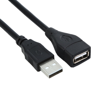 艾胜者 双头USB公对母延长数据线高速稳定传输连接电脑移动硬盘游戏手柄鼠标网卡U盘打印机转接加长连接线