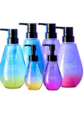 hiritu紫色滋润保湿洗发水杏茉莉香410ml极光平衡修复黑加仑控价