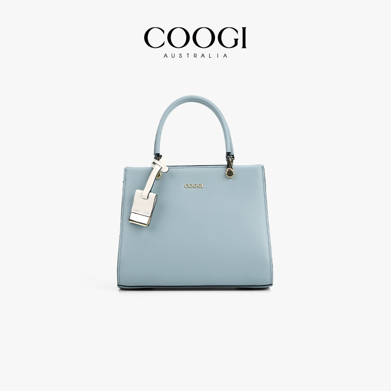 COOGI手提真皮托特包风琴包