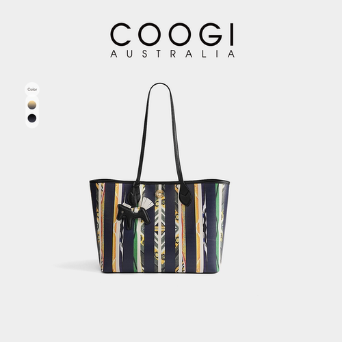 coogi时尚百搭苦瓜纹手提女包