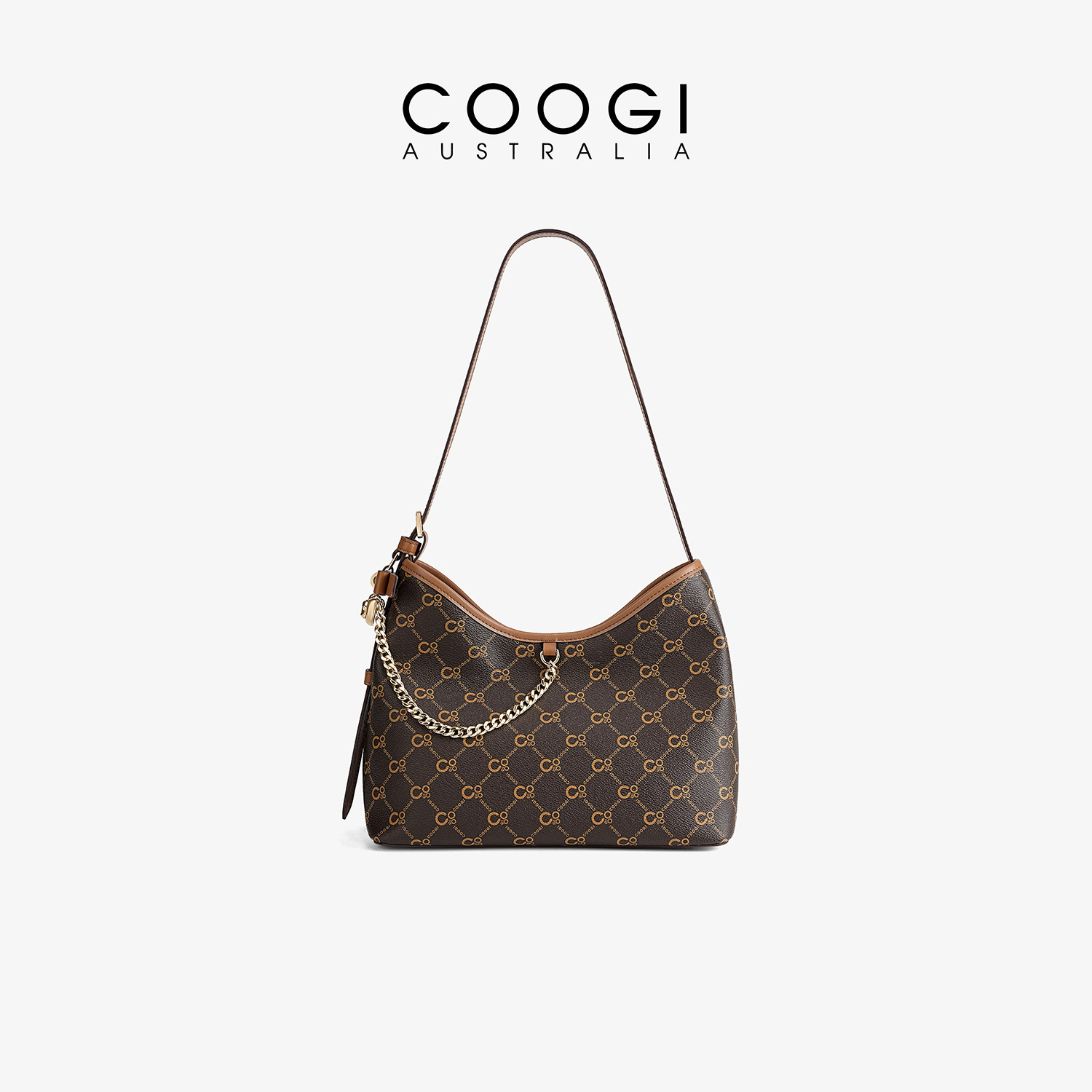 COOGI包包女新款高级感老花腋下包女款单肩斜挎包上班通勤手提包