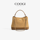 COOGI麂皮包包女士新款 轻奢品牌高级感通勤手提单肩斜挎包托特包
