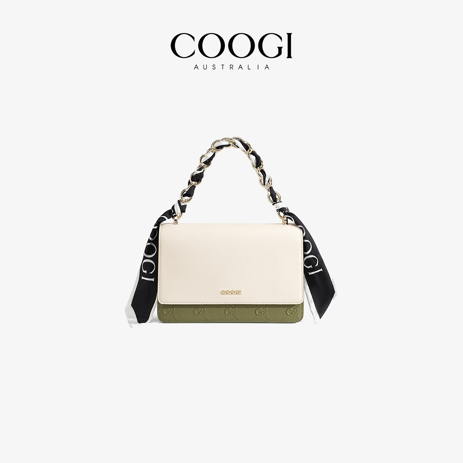 COOGI2025新款小方包真皮手提包