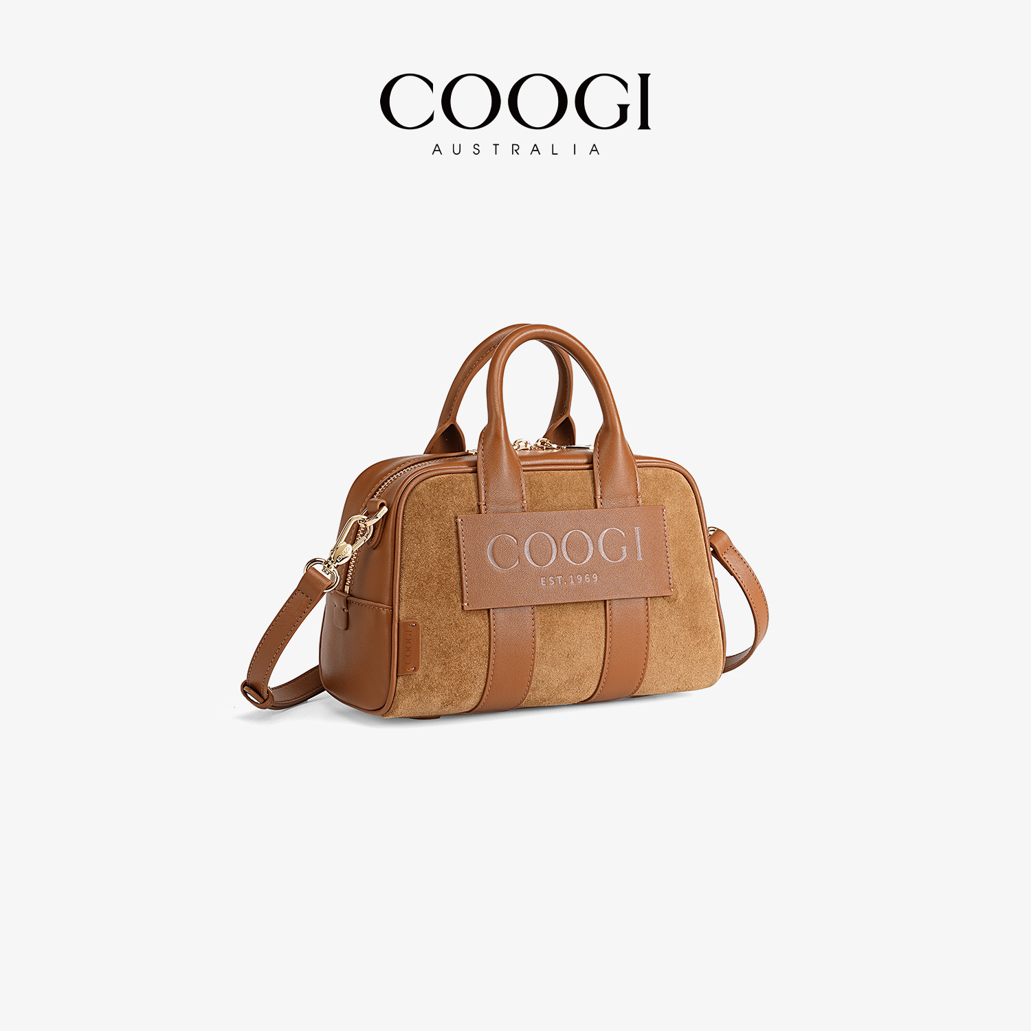 COOGI牛反绒大容量手提保龄球包