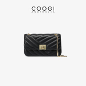 COOGI包包女士新款 情人节礼物 轻奢高级真皮单肩斜挎包小方包