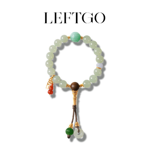 LEFTGO左戈手串天然和田晴水玉