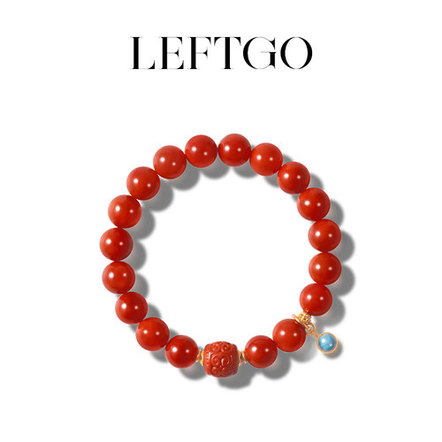 LEFTGO左戈天然南红手串女款