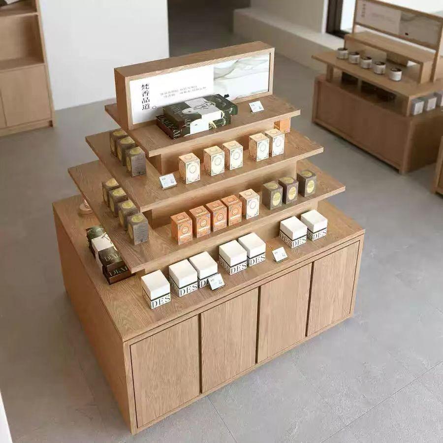 中式复古多层中岛台展示