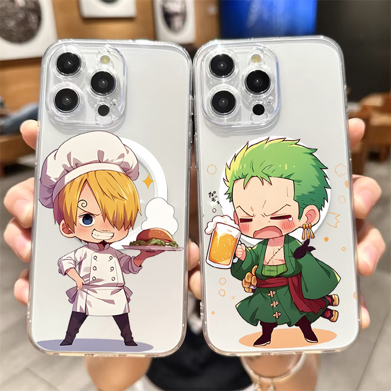 magsafes磁吸适用苹果16pro手机壳iPhone17promax新款海贼王15路飞鲁夫12男生11动漫创意14Pro情侣华为mate60