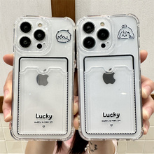 可放照片适用苹果15pro手机壳iPhone14新款13情侣12可爱11女xr小卡套x简约xsmax卡包8plus硅胶16promax潮牌