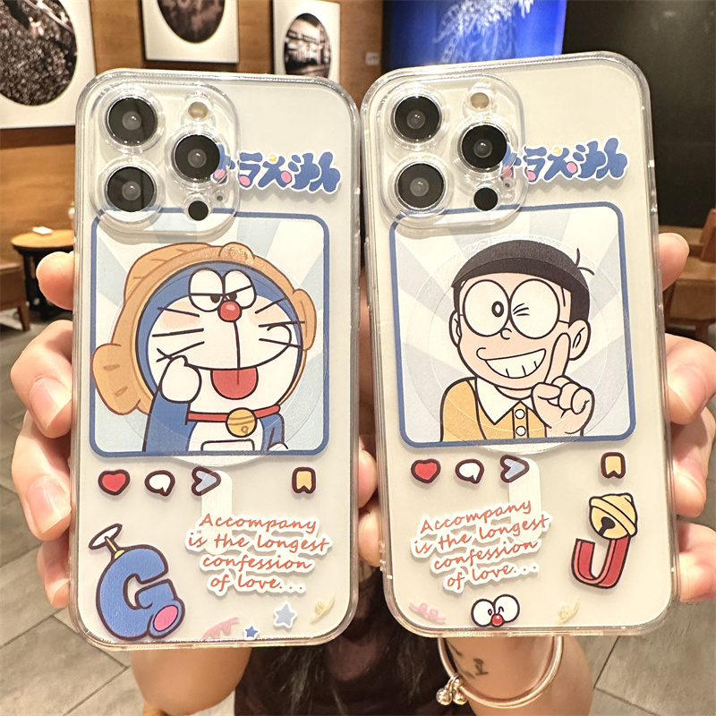 磁吸magsafes苹果手机壳多啦A梦