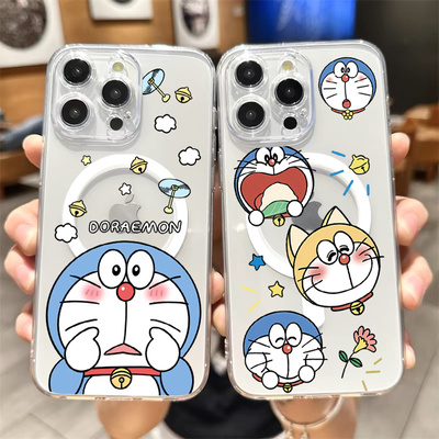 磁吸magsafe适用苹果17promax手机壳HelloKitty16哆啦A梦iPhone14卡通13可爱11女防摔15华为mate60小米15Pro