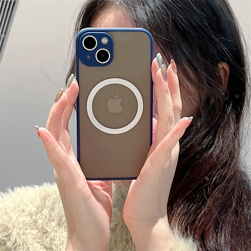 苹果手机壳磁吸动画磨砂肤感