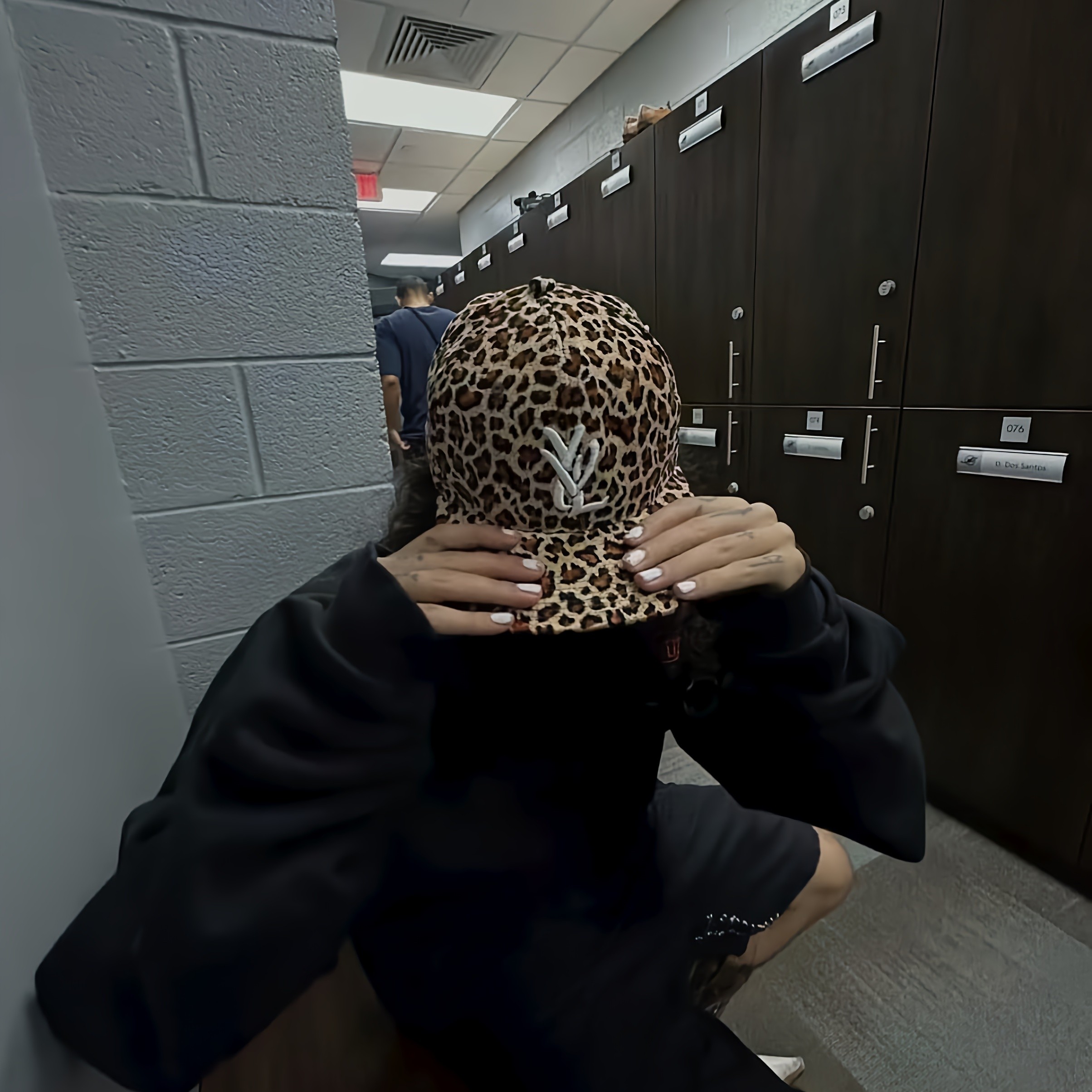Playboi Carti Opium Yvl camo Fitted Hat 棒球帽平檐帽豹纹迷彩图片