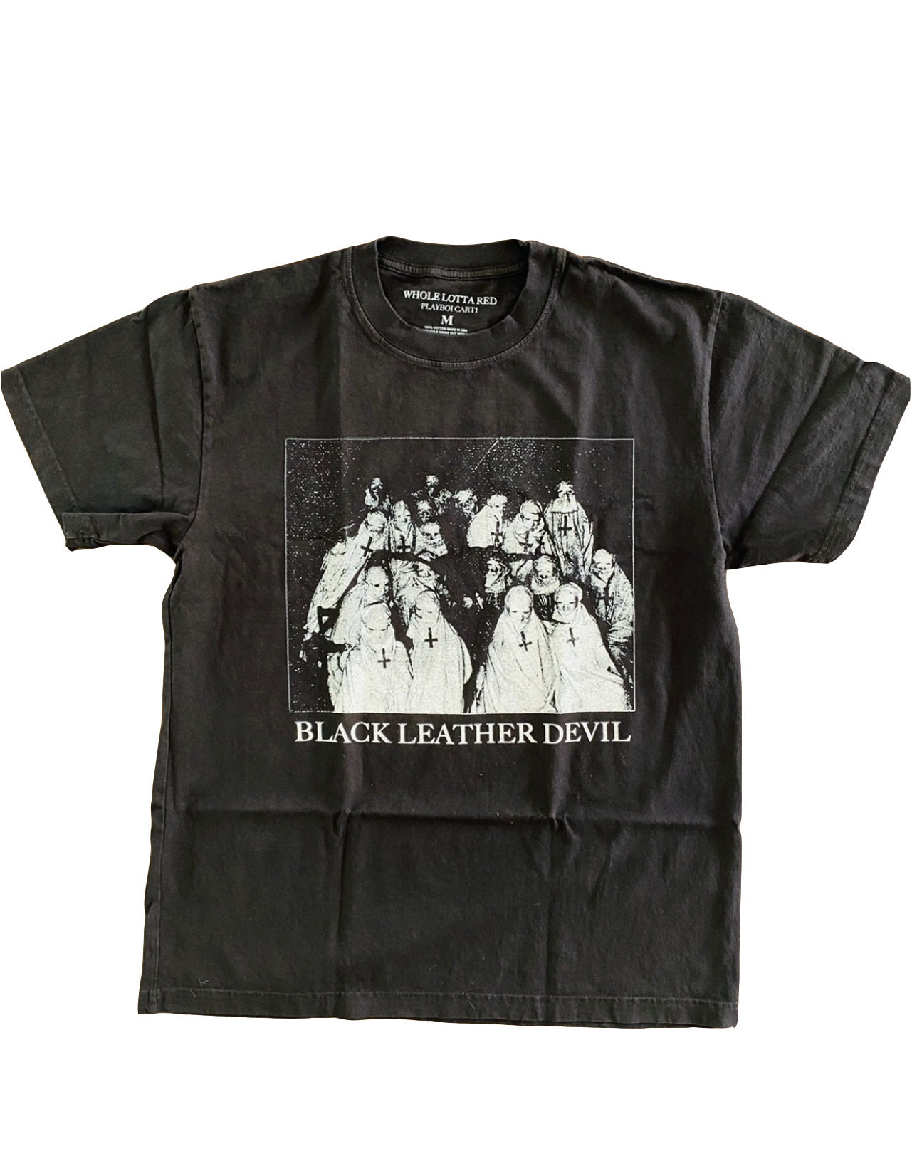 thumbnail for KK PLAYBOI CARTI WHOLE LOTTA RED Periphery Religious Madonna loose short sleeve T-shirt