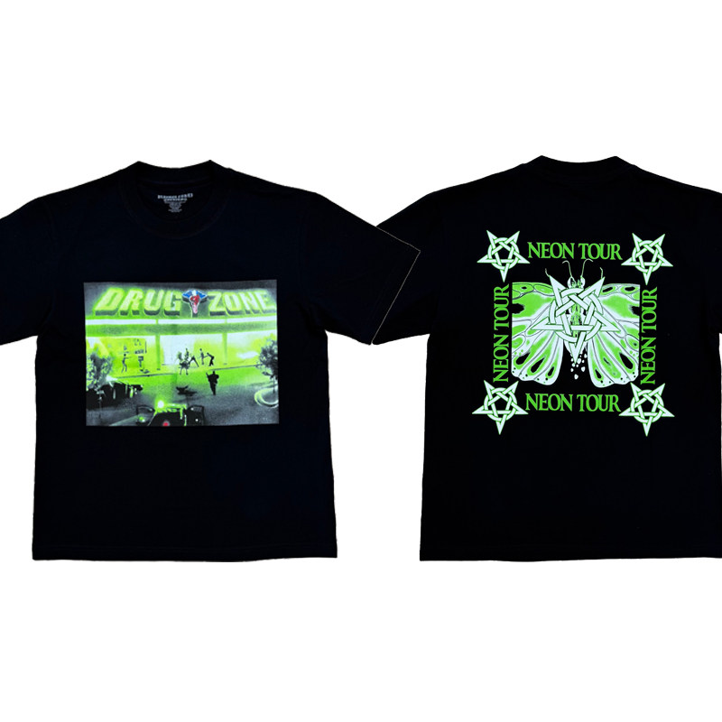 Playboi Carti Neon Tour Merch Drugstore Tee会场限定短袖T恤图片