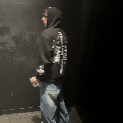 ken carson a great chaos tour hoddie 连帽拉链外套opium风格