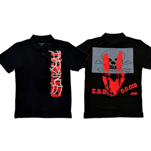 Drain Gang Bladee Eversince Polo Tee限定印花polo衫短袖T恤