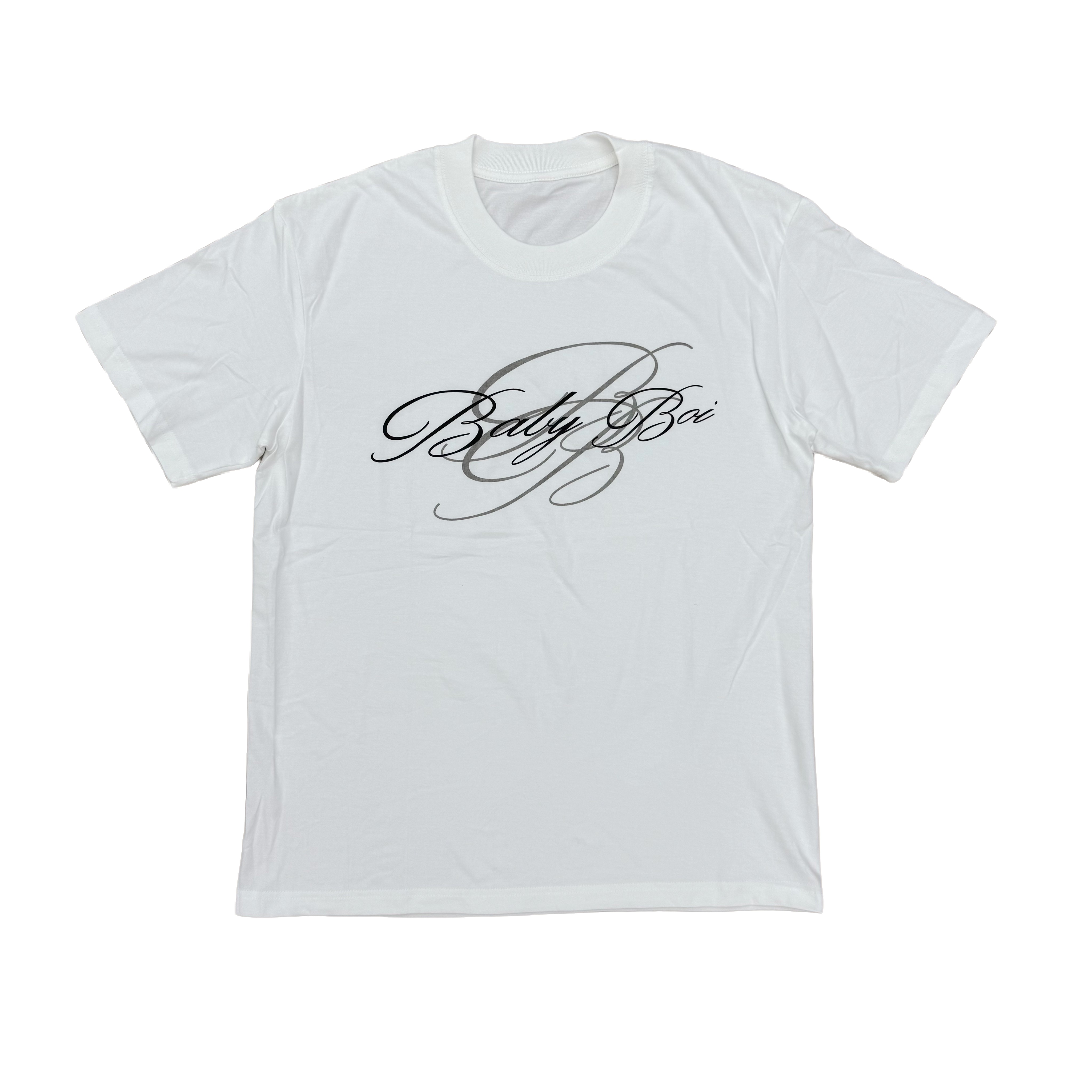 thumbnail for KK11Baby Boi Davidenth Shirt slogan flower font print short-sleeved T-shirt carti is the same