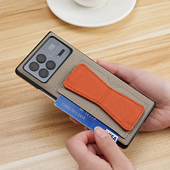 适用于小米fold4手机壳折叠屏mixfold3新款 防摔真皮保护套mixfold2支架卡插指套男女高档皮套