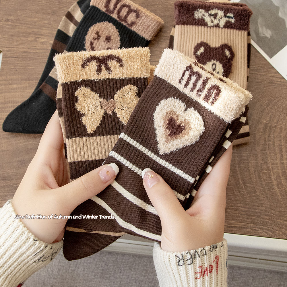 袜子女秋冬款长筒配鲨鱼裤外穿ins潮百搭高颜值炸街欧货网红爆款