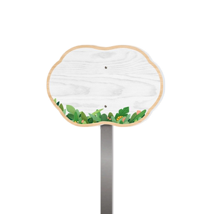 菜园插地牌幼儿园种植区牌DIY手绘空白班牌学校小农场定制种植牌户外防雨防晒花草牌植物信息养护标牌可定制