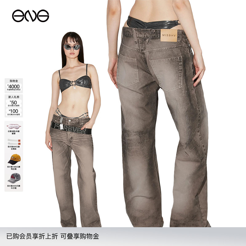 【ENG】MISBHV 牛仔长裤直筒裤女装