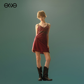 新品 25秋 Department 撞色花边吊带连衣裙女装 ENG Anomalies