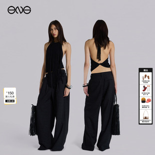 LONDON复古格纹休闲裤 JADED 宽松阔腿裤 男女同款 25冬 新品 ENG