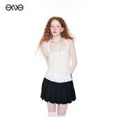 短裙女A字半身裙百褶裙子裙裤 学院风 Soleil西装 ENG Effet