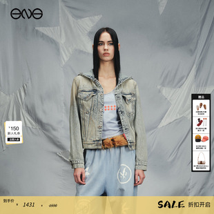 Department水洗做旧连帽牛仔外套女短新品 Anomalies 26春 ENG