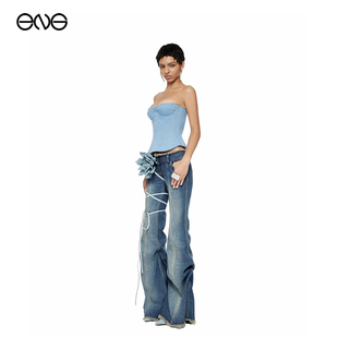 玫瑰牛仔长裤 CLUB FANCI 秋冬 ENG