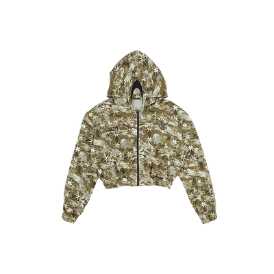 【ENG】Anomalies Department美式复古迷彩连帽卫衣短外套上衣女