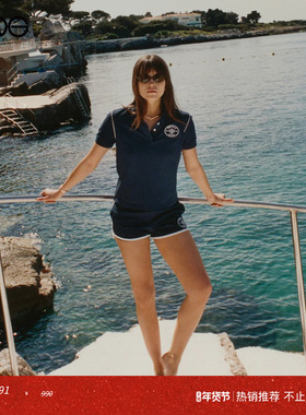 【ENG】Sporty & Rich 百搭吊带背心休闲运动短裤裤子女 新品25秋