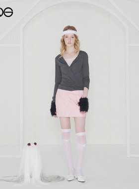 【ENG】Effet de Soleil 缎光纯色羽绒短裙半身裙女装新品25冬