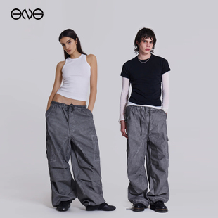 【欧阳娜娜明星同款】JADED LONDON宽松工装裤降落伞休闲长裤男女