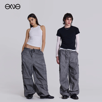 【欧阳娜娜明星同款】JADED LONDON宽松工装裤降落伞休闲长裤男女