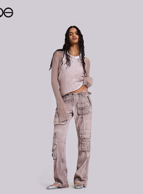 【ENG】JADED LONDON 水洗做旧工装长裤女装