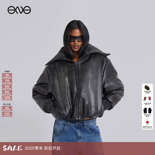 新品 LONDON翻领飞行员短夹克外套棉服男女同款 JADED 25冬 ENG