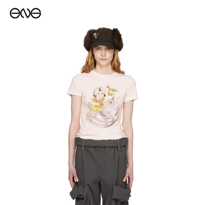 【ENG】OPEN YY短袖T恤女装百搭打底衫圆领上衣新品26春