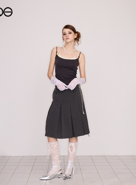 【ENG】Effet de Soleil双面西装半身裙百褶中裙女装新品26春