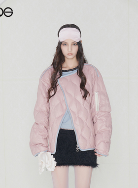 【虞书欣明星同款】Effet de Soleil无领夹克外套羽绒服女装25冬