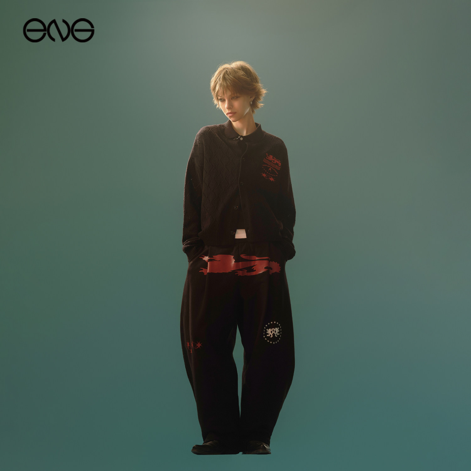 【刘耀文明星同款】AnomaliesDepartment长袖针织开衫上衣男女款