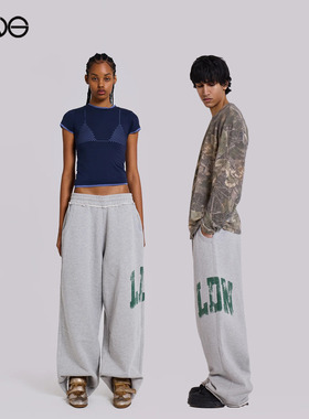 【Jennie明星同款】JADED LONDON直筒运动裤休闲长裤男女新品25秋