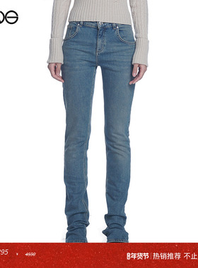 【ENG】BLUMARINE 水洗牛仔裤小脚紧身显瘦长裤子女  秋冬