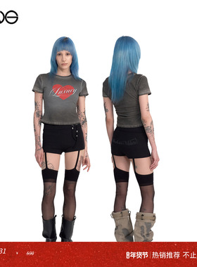 【ENG】2000 ARCHIVES 圆领印花短袖T恤上衣女装 新品25秋