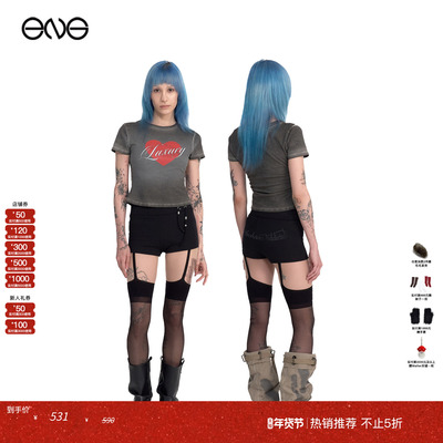 【ENG】2000 ARCHIVES 圆领印花短袖T恤上衣女装 新品25秋