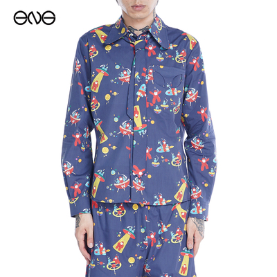 【ENG】Walter Van Beirendonck 立领纽扣长袖衬衫上衣男新品25秋