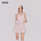 纹网纱背心连衣裙女新品 26春 Soleil纯欲少女风格 ENG Effet